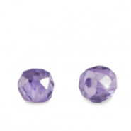 Cubic Zirconia beads Disc 2x3mm Dark purple